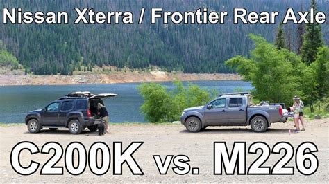 All About Nissan Xterra Frontier Rear Axles C200K Vs M226 Dana 44