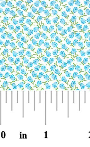 Blue and Green Floral Fabric | Floral Fabric Wholesale