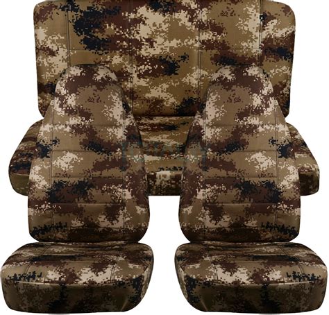 Camouflage Car Seat Covers Full Set Semi Custom Tree Digital 16