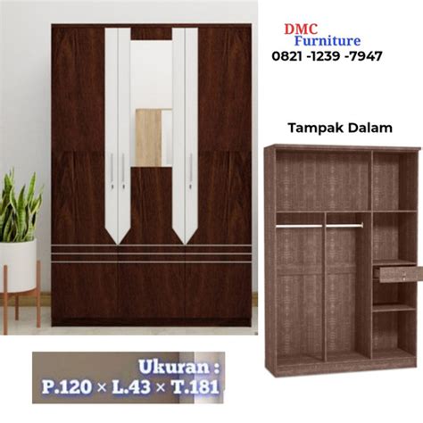 Jual Lemari Baju 3 Pintu Lemari Pakain 3 Pintu Murah Bamdung Kota