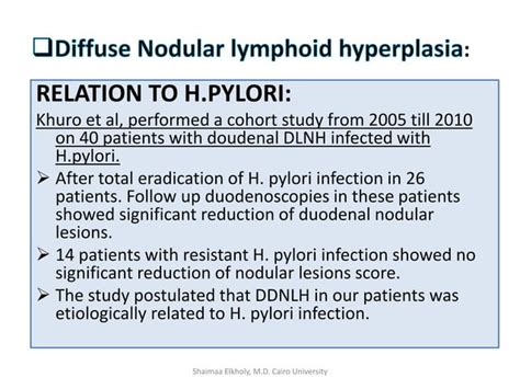 Diffuse Nodular Lymphoid Hyperplasia Dnlh