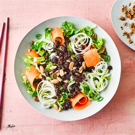 Crunchy Asian Beef And Noodle Salad Recipe Gousto