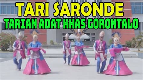 TARI SARONDE Tarian Adat Gorontalo YouTube