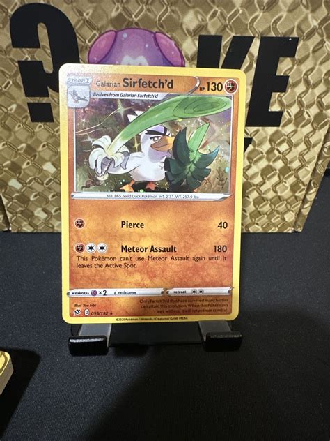 Galarian Sirfetch D Cosmos Holo Rare Pokemon TCG Card 095 192 Promo