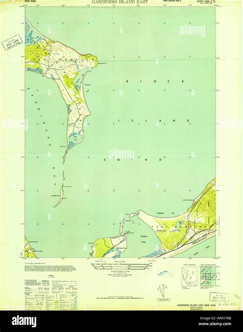 Gardiners island map hi-res stock photography and images - Alamy