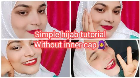 Simple Hijab Tutorial Without Inner Cap🧕 Hijabtutorial Assamesevideo