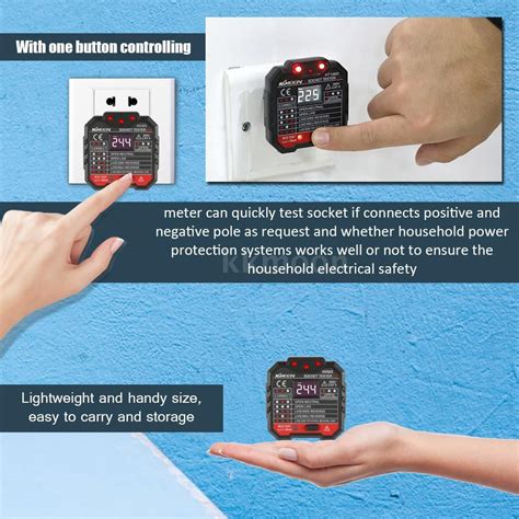 Kkmoon Kkm Digital Display Socket Detector Portable Circuit Polarity