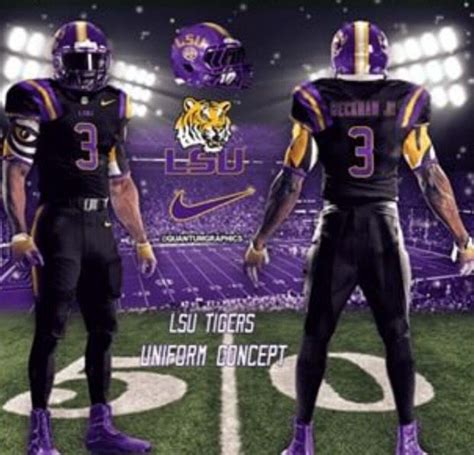 Future LSU Football Uniform | Lsu football, Lsu tigers football, Team sports pictures