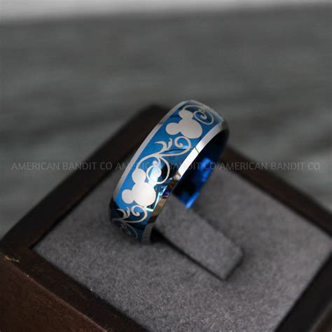 Mickey Mouse Ring Mickey Ring Mickey Mouse Wedding Band Mickey