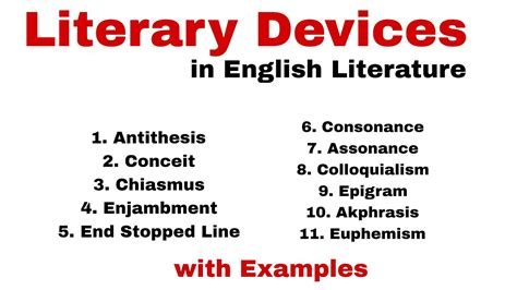 Literary Devices In English Literary Devices In English Literature Literary Devices With