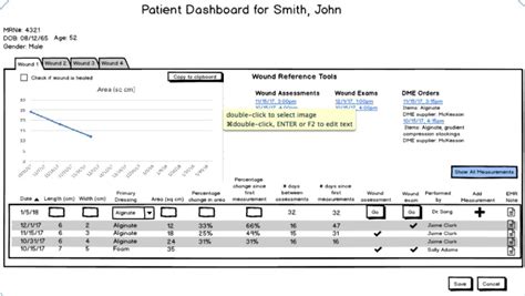 Wound Chart Template