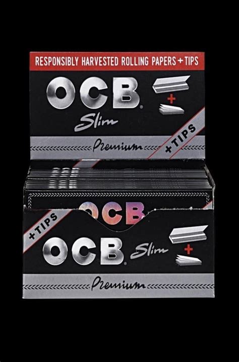 OCB Premium Slim Papers & Tips - 24 Pack From $64.75 - Toker Deals