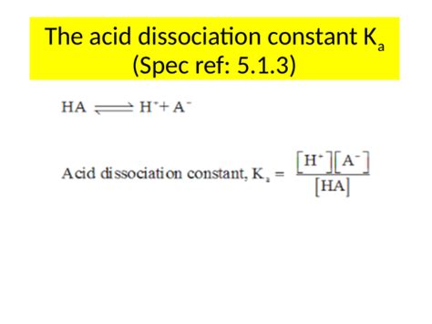 Ocr A Level Chemistry Acids Bases And Ph Teaching Resources