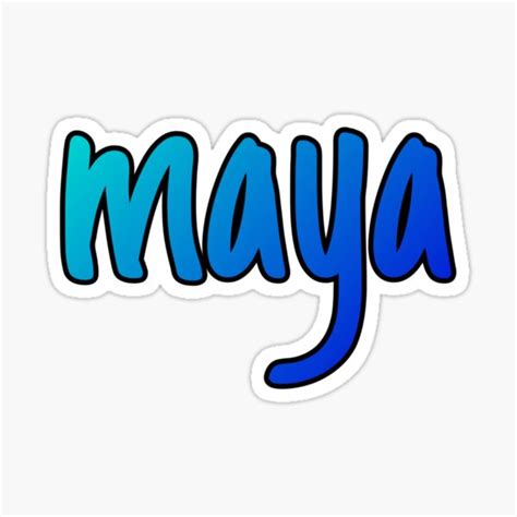 Maya Sticker For Sale By Creationsbymads Redbubble