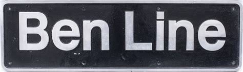 Nameplate Ben Line Ex British Railways Class 47 Nameplates Diesel