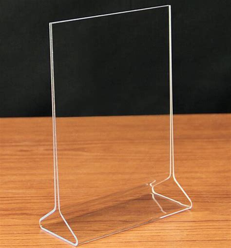 A Triangle Base Acrylic Sign Holders