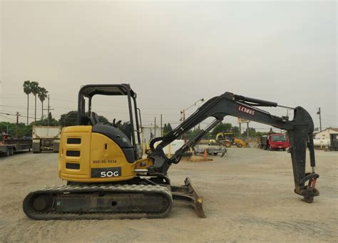 2013 John Deere 50G Mini Excavator Rubber Tracks Backhoe Aux Hyd 2