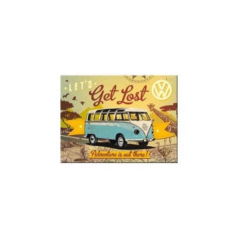 Vw Magnet Bulli Let S Get Lost Nostalgic Art Nostalgic Art Antik