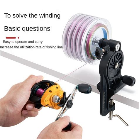 Fishing Line Spooler Portable Table Clamp Fishing Line Winder