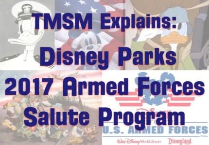 Tmsm Explains Disney Parks Armed Forces Salute Program