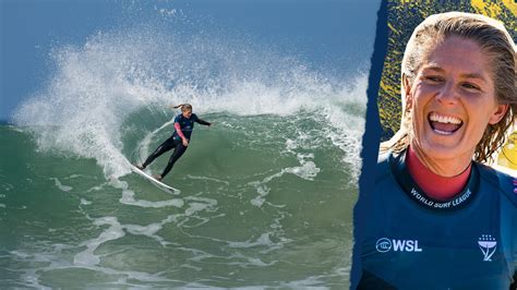 Stephanie Gilmore Progress Onward At Pumping J Bay World Surf League