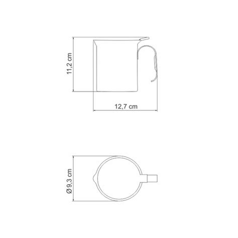 Bule para Café e Leite 8 cm 550 ml em Aço Inox Tramontina 61570 080