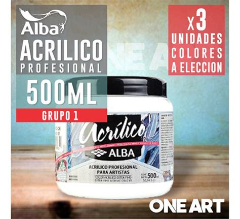 Acrilico Alba Profesional Ml X Grupo