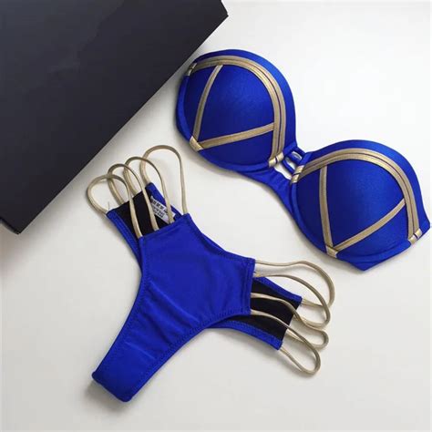 Conjunto De Bikini Brasile O Para Mujer Traje De Ba O Femenino De