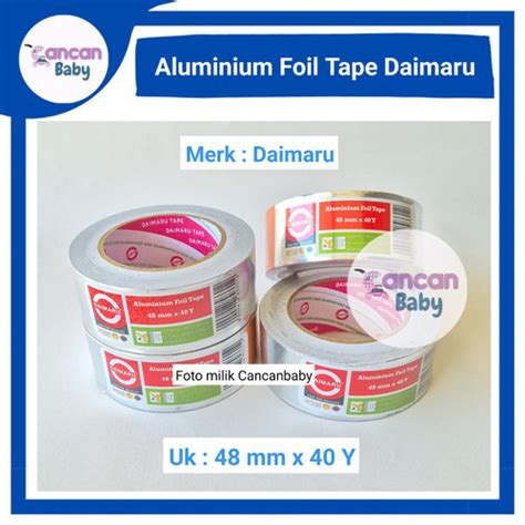 Jual Isolasi Aluminium Foil Tape 48mm X 40y Daimaru Lakban Tahan Anti