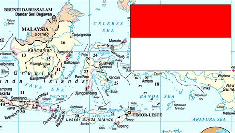 Indonésia Bandeira Mapa e Dados Gerais Rotas de Viagem
