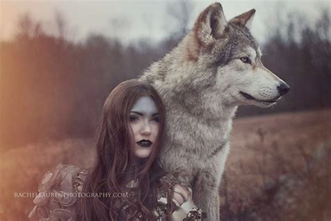 Women And Wolves Cuddle In Beautiful Photographs By Rachel Lauren