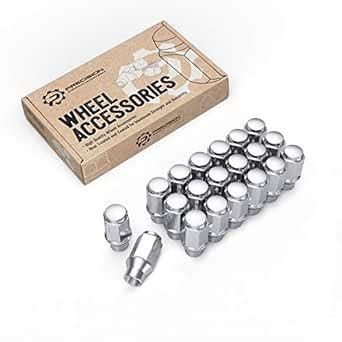 Amazon Pcs Chrome Silver Bulge Lug Nuts X Threads