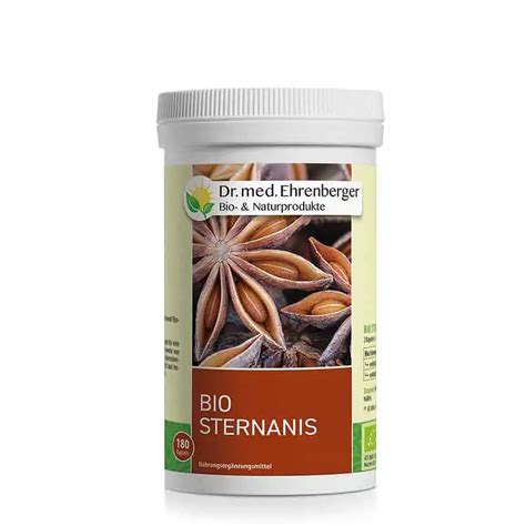 Sternanis BIO 180 Kps Dr Ehrenberger Anatis Naturprodukte