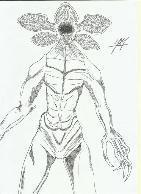 Stranger Things Demogorgon Drawing