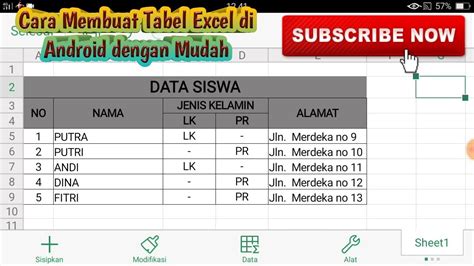 Cara Membuat Garis Tabel Tebal Di Excel Kumpulan Tips Hot Sex