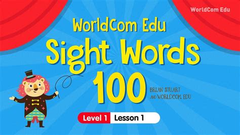 Sight Words 100 Level 1 Lesson 1 Sight Word Lesson With Brian