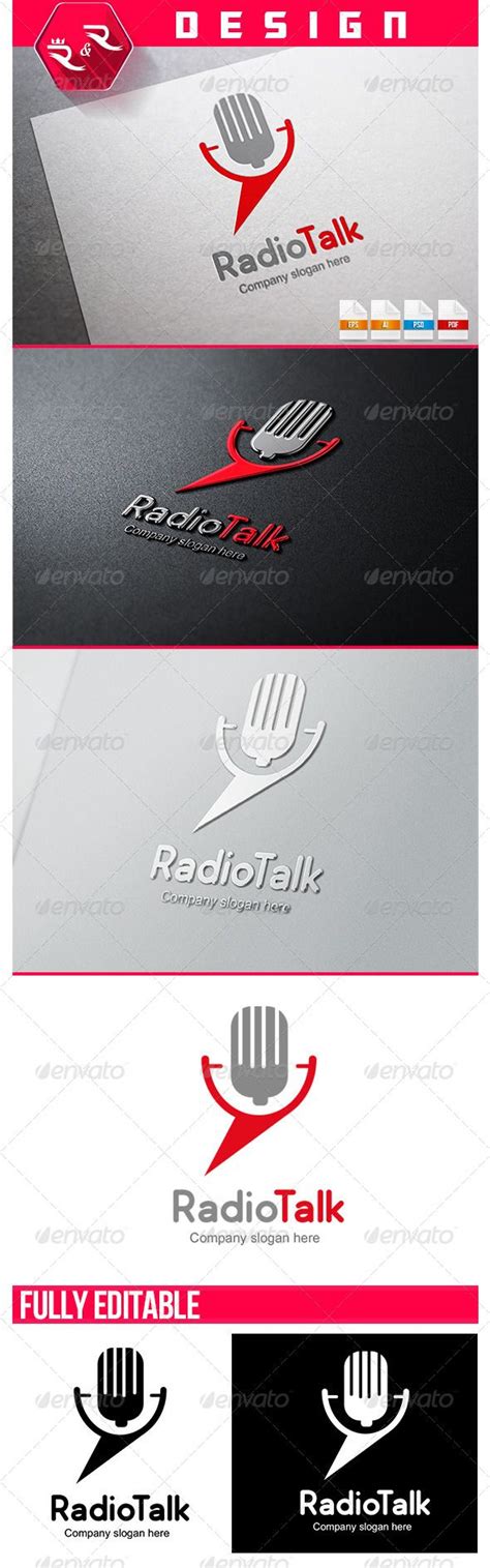 Radio Talk Logo | Identity design logo, Business logo design, Logo ...