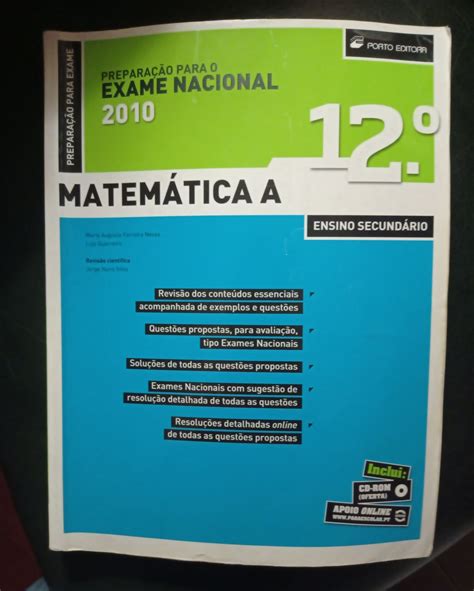 Livro de preparação para exame nacional Matemática A 12 ano 2010