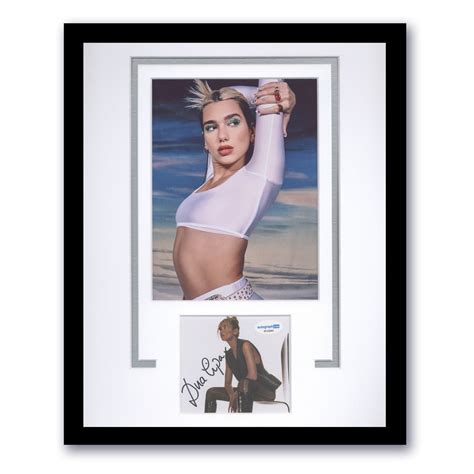 Dua Lipa future Nostalgia AUTOGRAPH Signed Custom Framed 11x14 Display ...