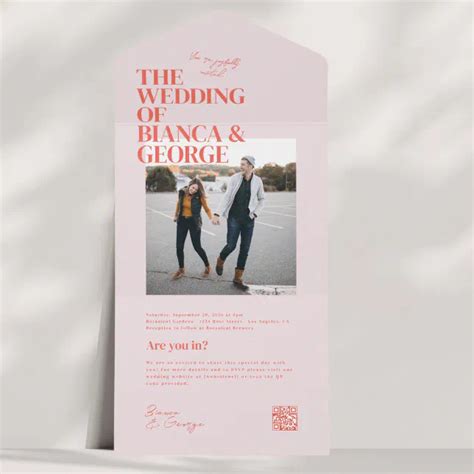 Belmont Photo Wedding All In One Invitation Zazzle