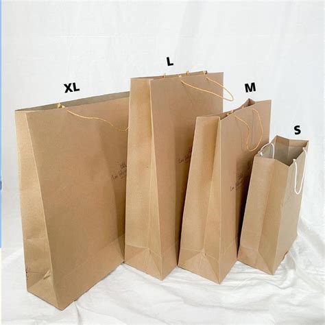 Jual Paper Bag Polos Jumbo Paperbag Sedang Medium Kecil Custom Tas