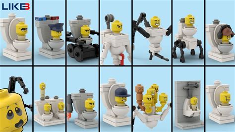 Skibidi Toilet Lego Building All Toilet Army Tutorial Youtube