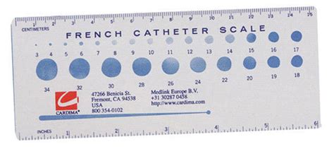 French Catheter Scales, Printed and Unprinted