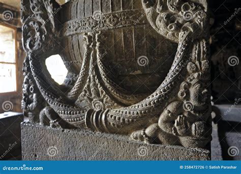 Beautiful Detail Carving of Ancient Ellora Caves a UNESCO World Heritage Sight Editorial Photo ...