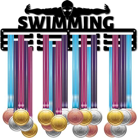 Amazon Creatcabin Swimming Medal Holder Sport Athlete Words Awards