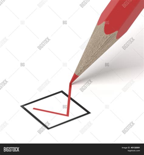 Check Mark Writing Red Image & Photo (Free Trial) | Bigstock