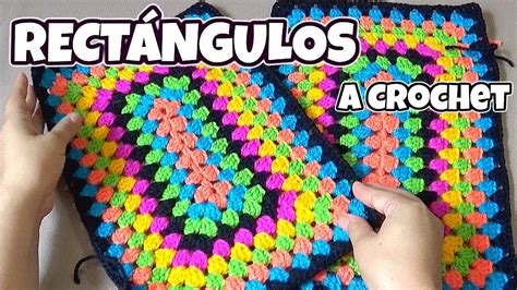 RectÁngulo Tejido A Crochet Paso A Paso Para Colchas Y Tapetes Youtube