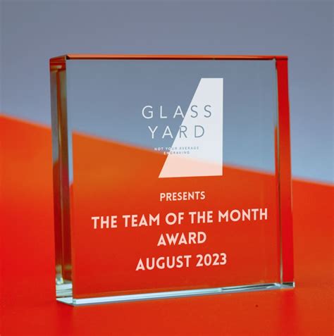 Personalised Corporate Block Glass Award