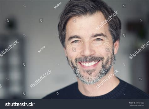 Portrait Mature Man Smiling Camera Stock Photo 400864666 Shutterstock