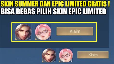 Skin Silvanna Summer Dan Skin Epic Limited Gratis Bebas Pilih